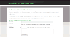 Desktop Screenshot of domainofferassistant.com